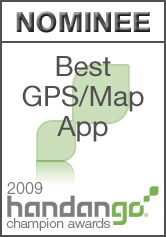 Nominee, Best GPS/Map App, 2009 Handango Champion Awards