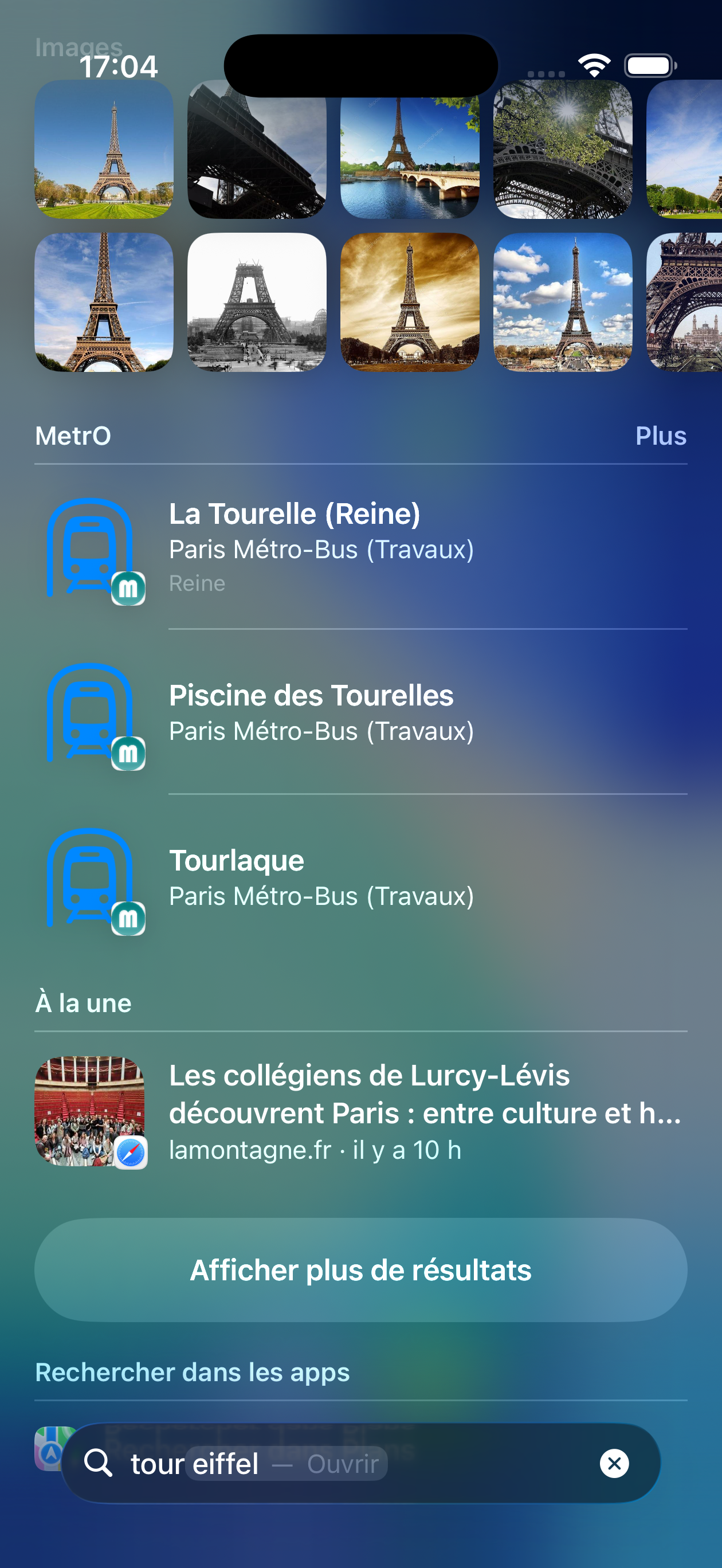 Spotlight search